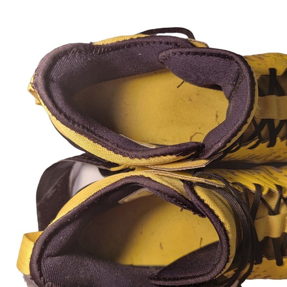 Nike Alpha Menace Pro 2 Mid Yellow Football Cleats Mens Size 11 used - Picture 7 of 10